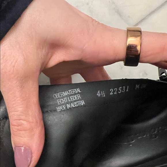 Paul Green Black Leather Ankle Boots SZ 7 - Picture 13 of 15